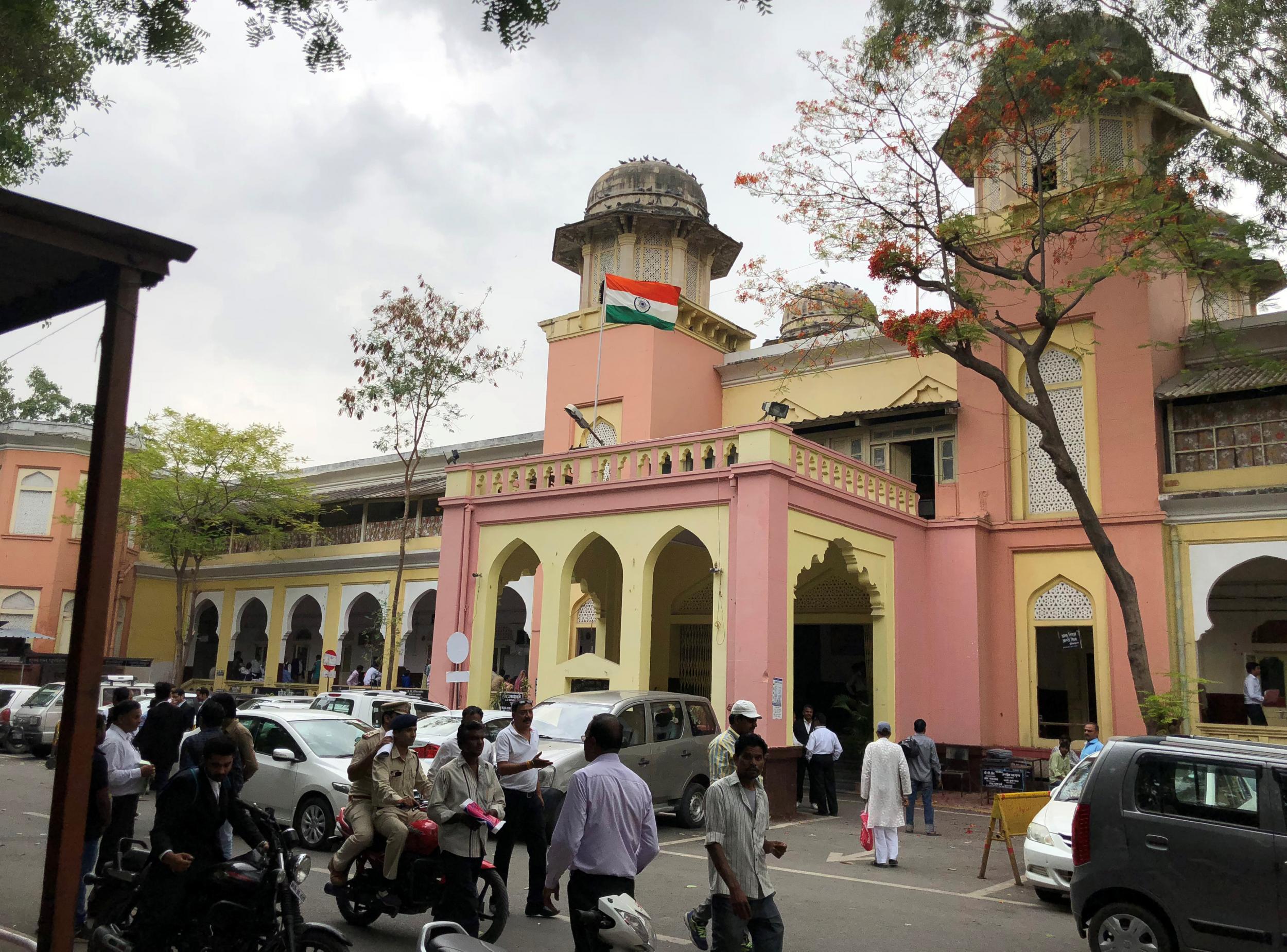 A view of the district court that convicted Naveen Gadke of raping and murdering a baby girl in Indore, Madhya Pradesh