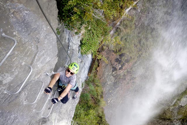 Don't look down: the 'via ferrata' requires a head for heights