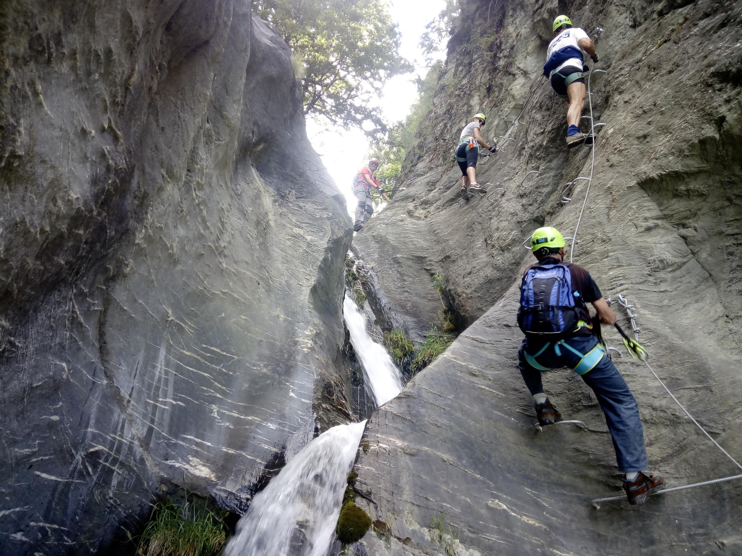 The only way is up: the via ferrata can be climbed by anyone with a good fitness level