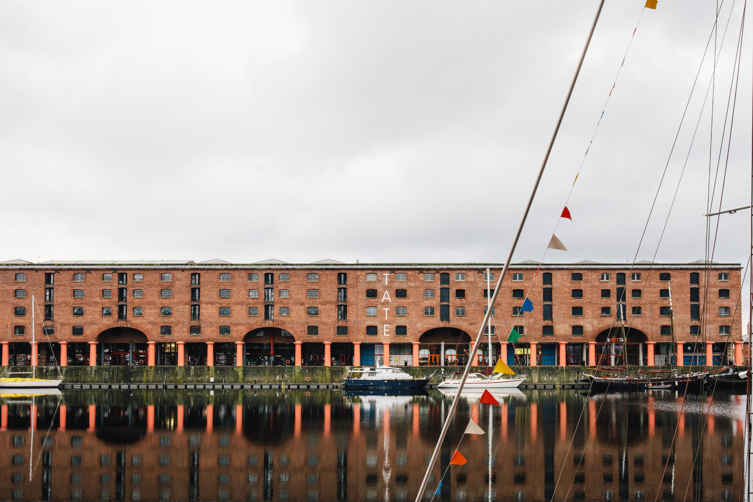 Views of Tate Liverpool along the River Mersey