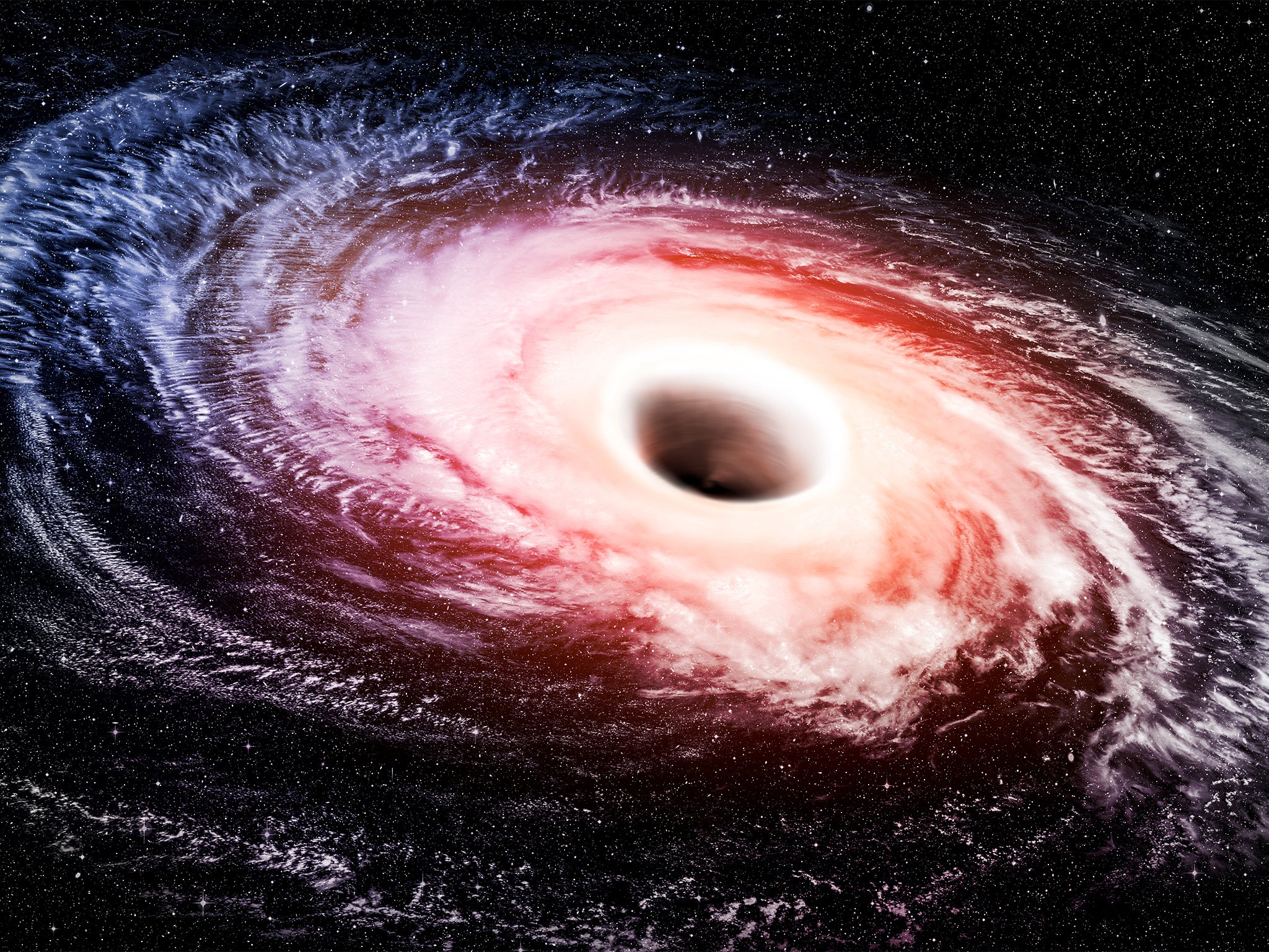 black hole in space
