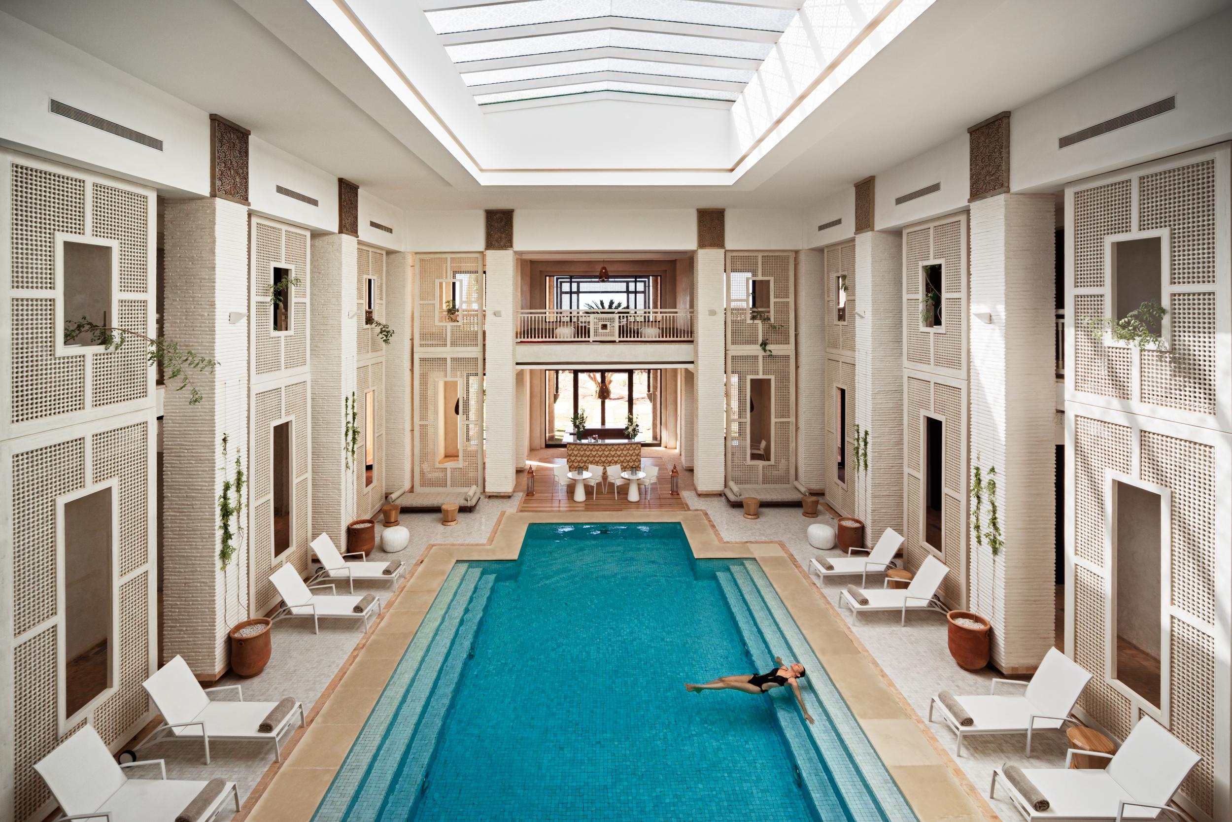 An extensive spa is free for guests to use