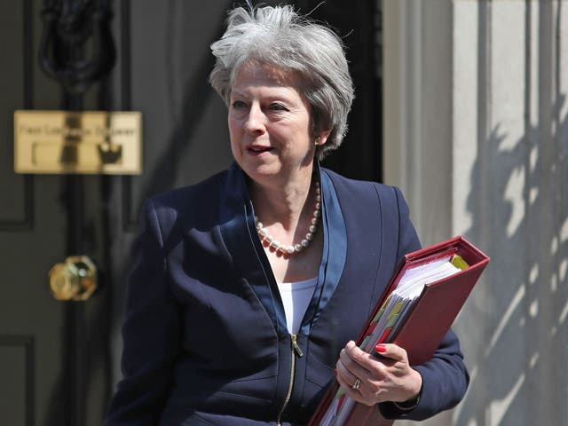 Theresa May leaves 10 Downing Street