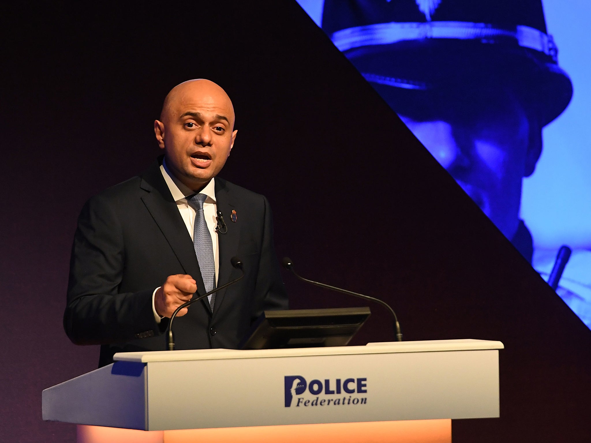 ‘I will prioritise police funding when it comes to the spending review,’ promises Javid