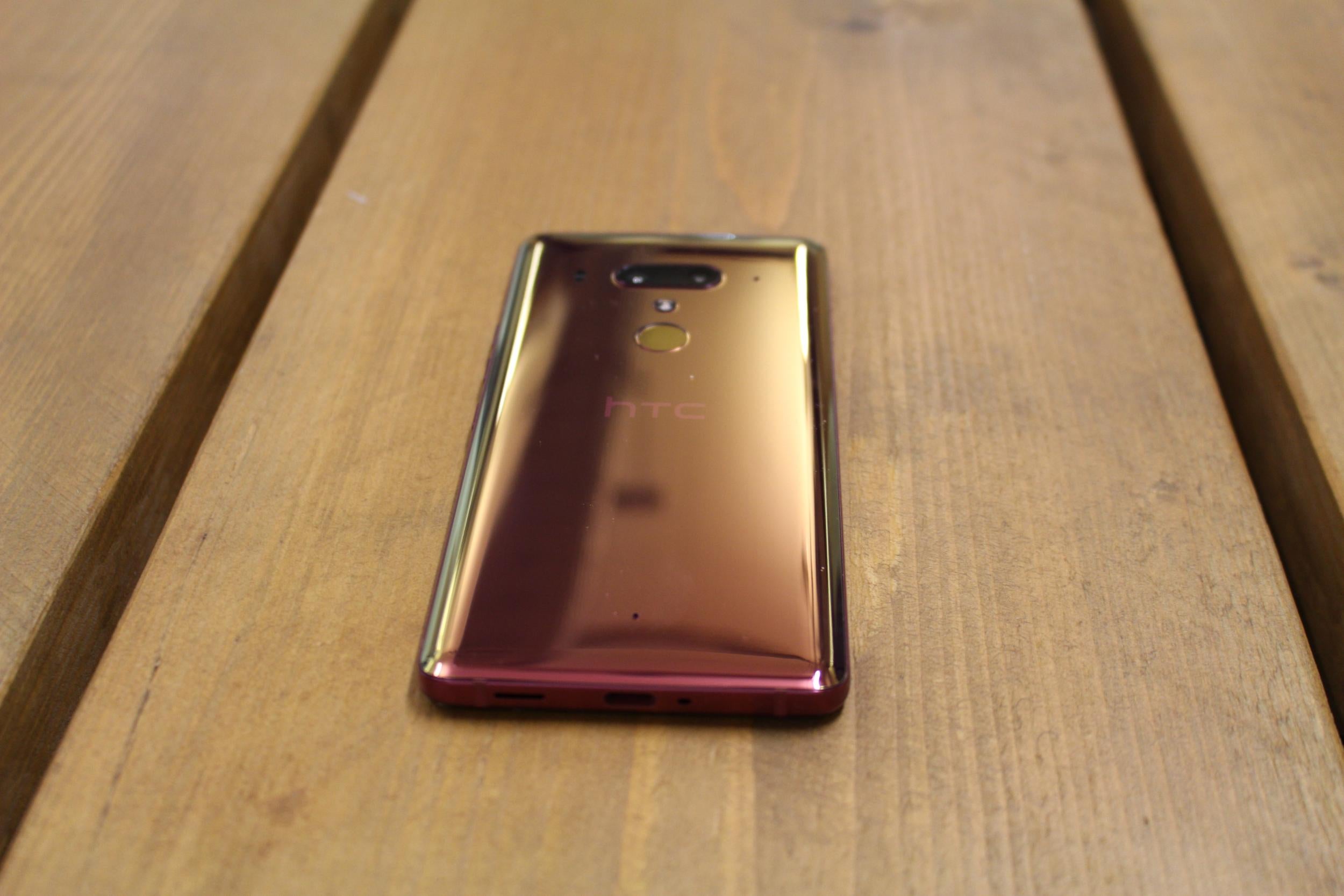 The HTC U12+ features a Liquid Surface design, which means it changes colour depending on the angle you look at it from