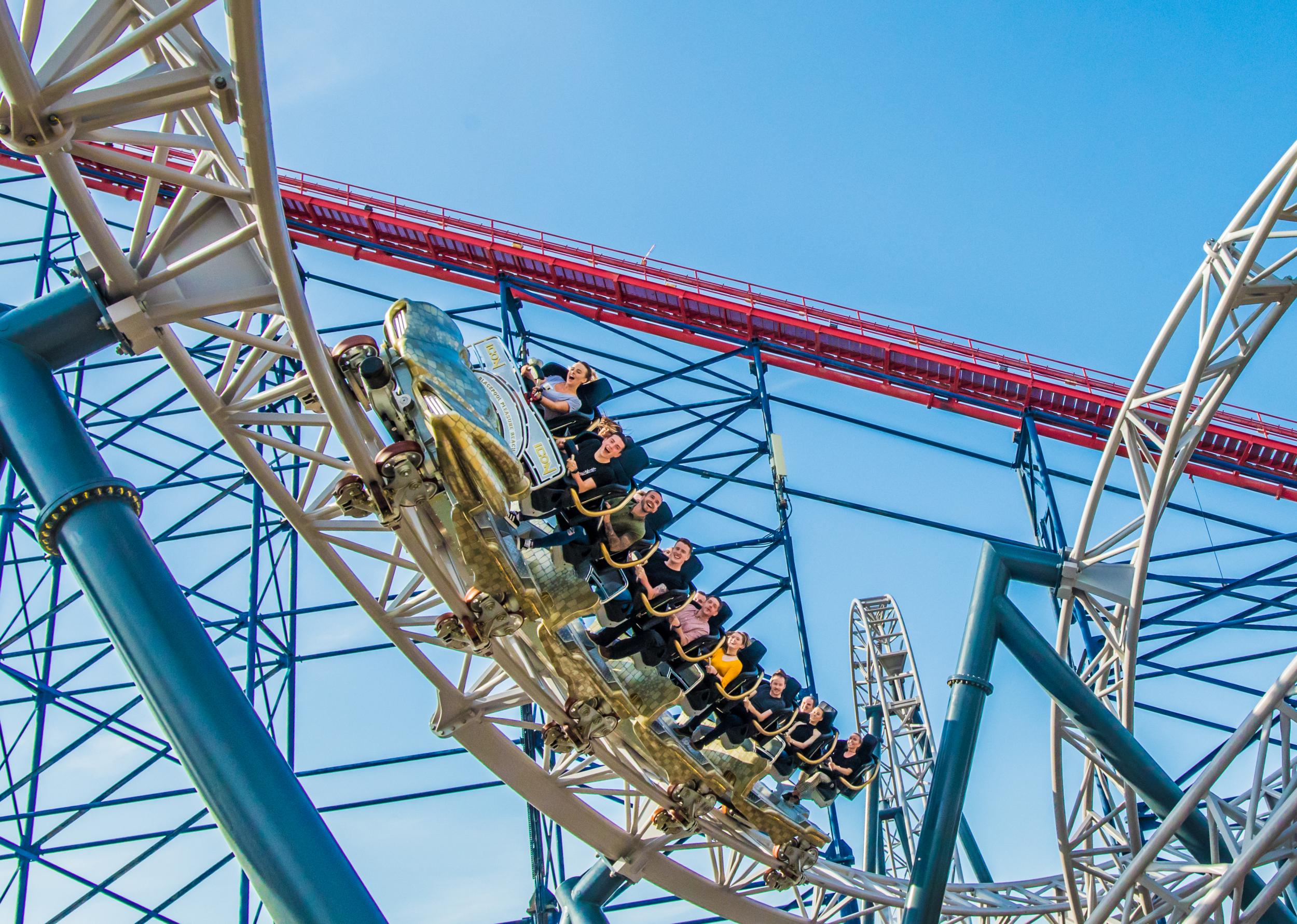 Blackpool s 16m Icon rollercoaster is putting the Pleasure Beach