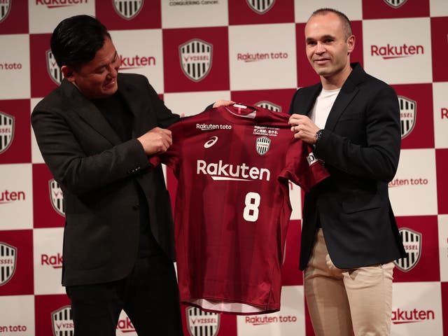 Andres Iniesta has joined Vissel Kobe after leaving Barcelona