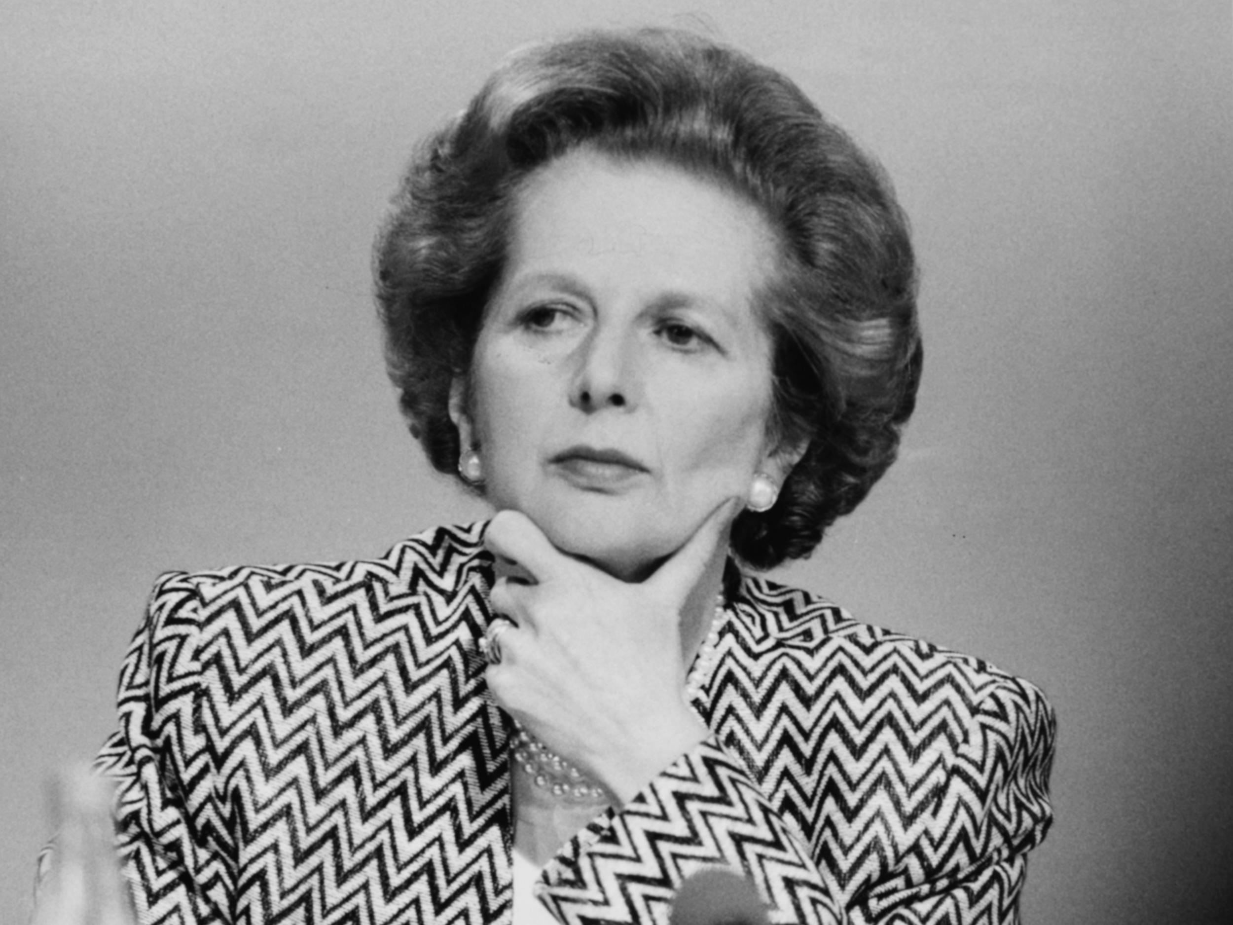 Margaret Thatcher at the Conservative Party Conference, June 1987
