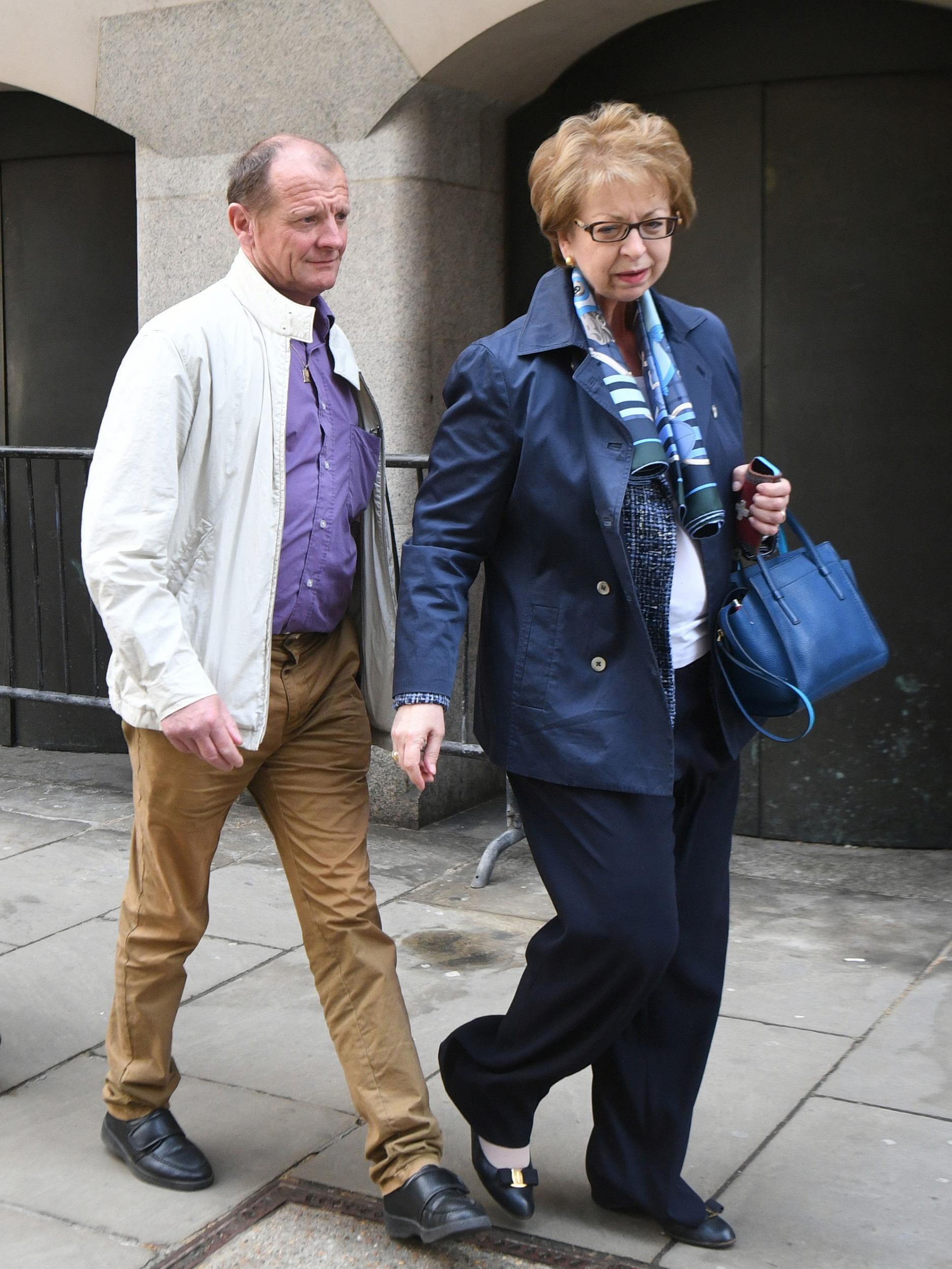 Miss Lionnet's parents leaving court