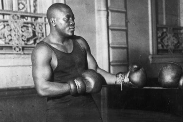 Jack Johnson in action sparring