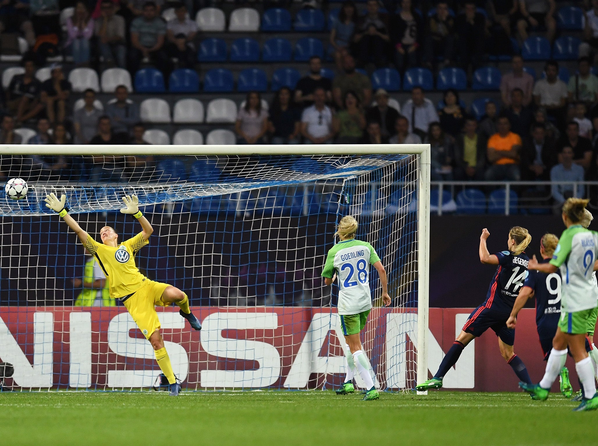 Ada Hegerberg scores Lyon’s third goal