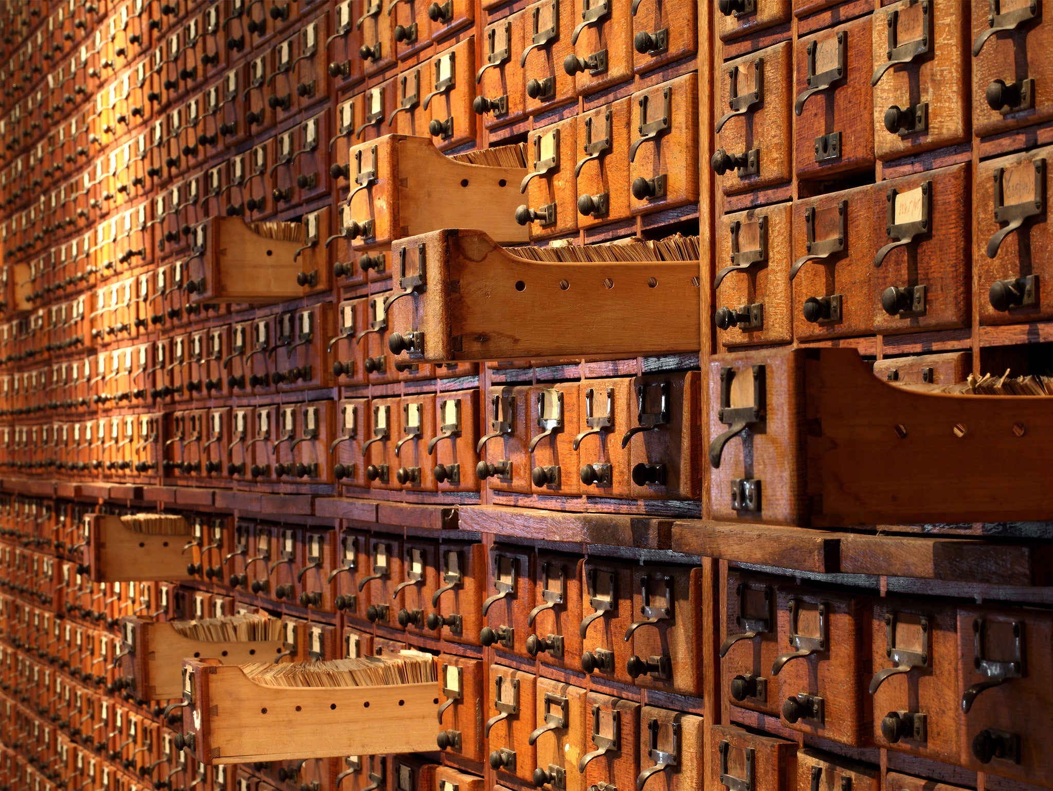 The museum holds more than 12 million index cards and documents