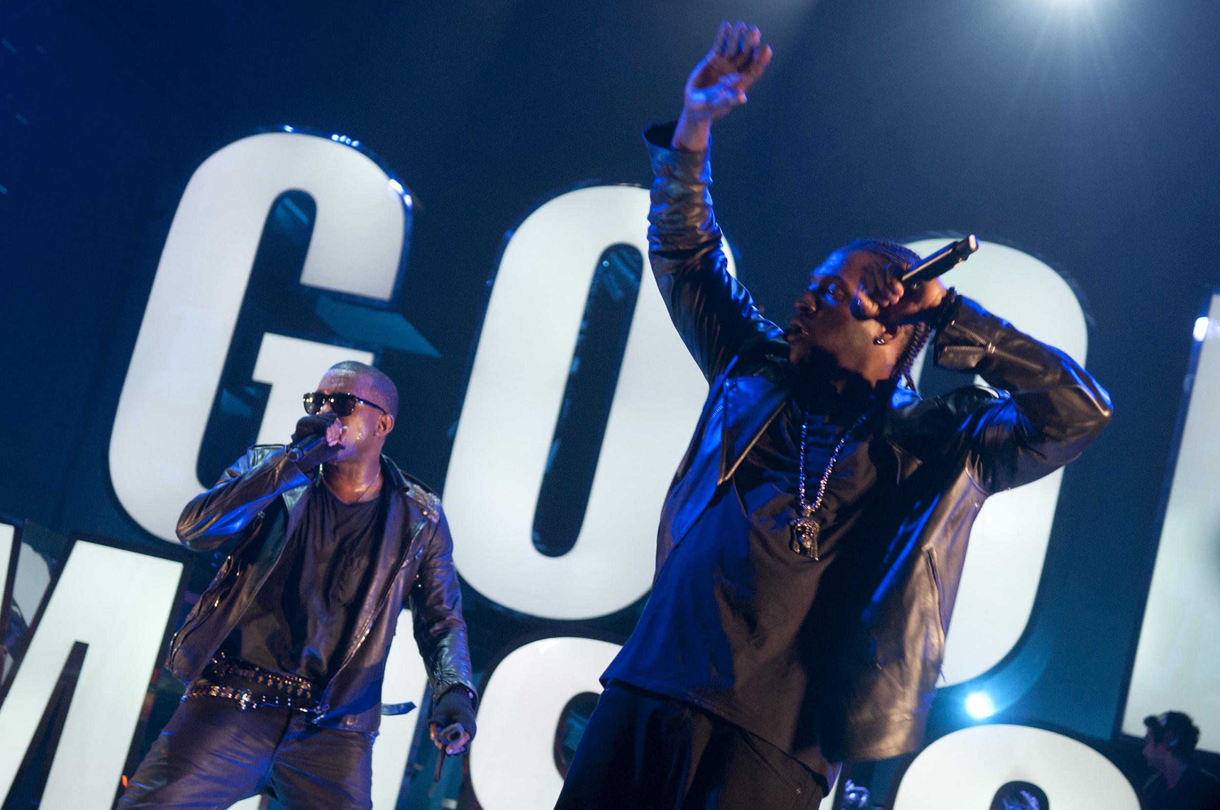 Kanye West and Pusha T.