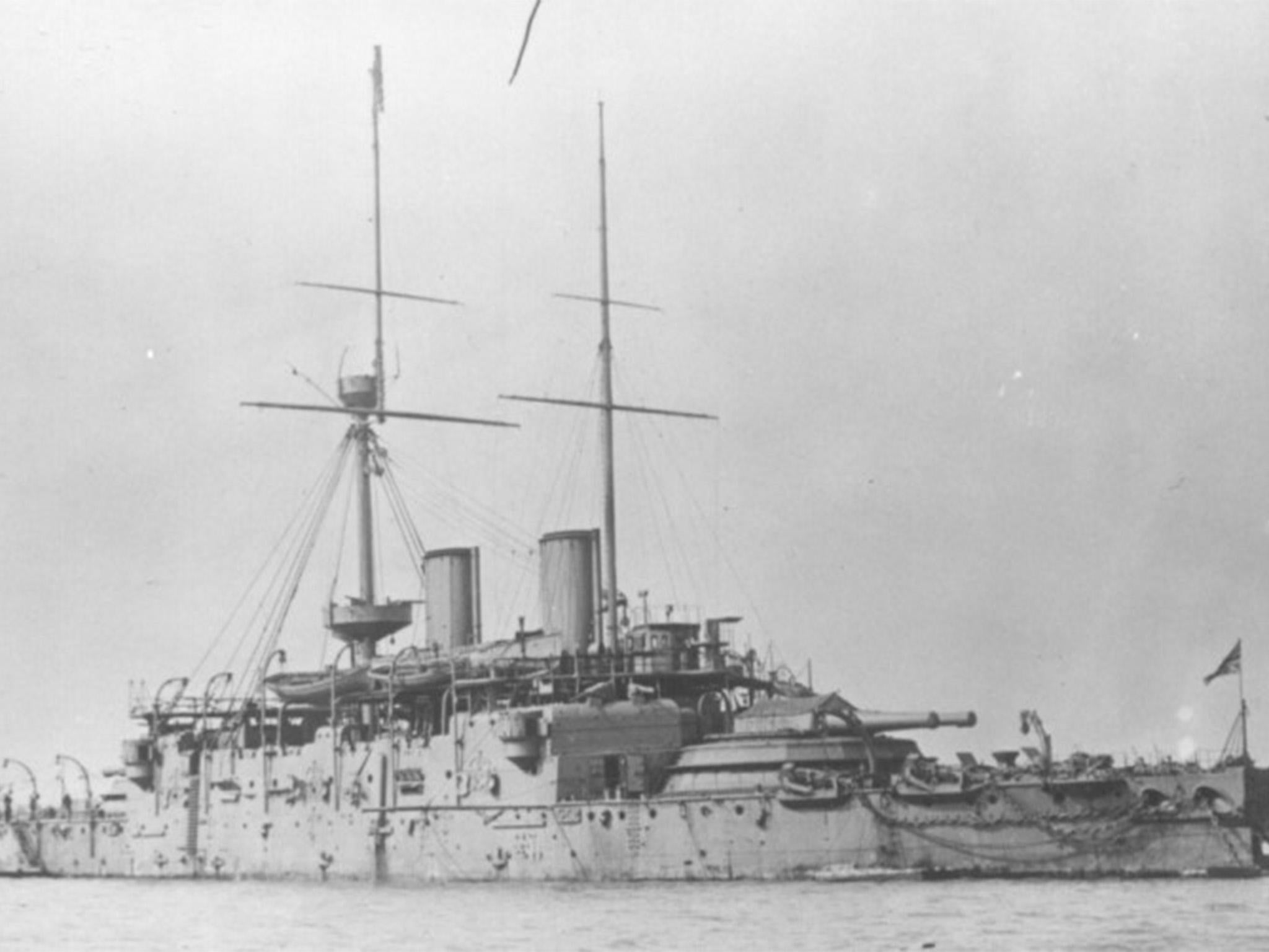 HMS Camperdown was commissioned at Portsmouth in 1889