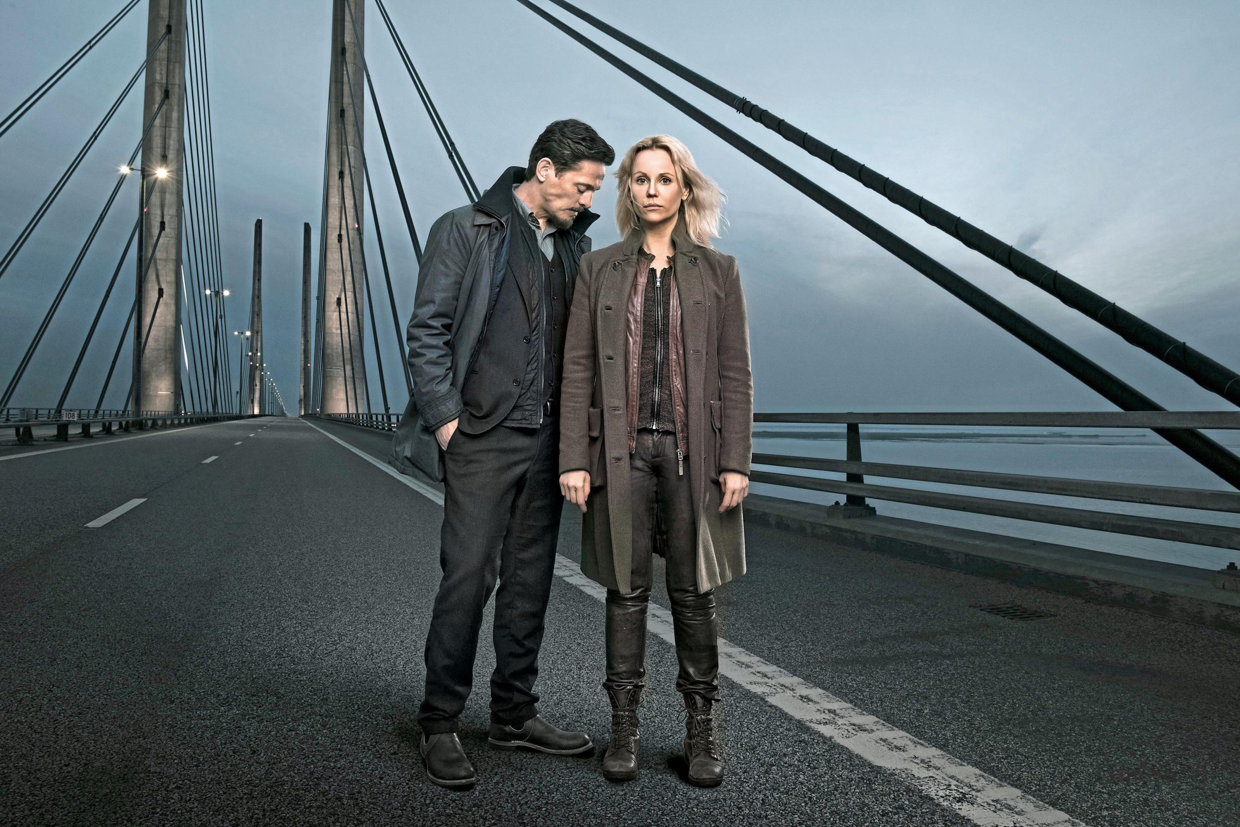 Saga Norén and her co-detective Henrik Saboe are played by Sofia Helin and Thure Lindhardt