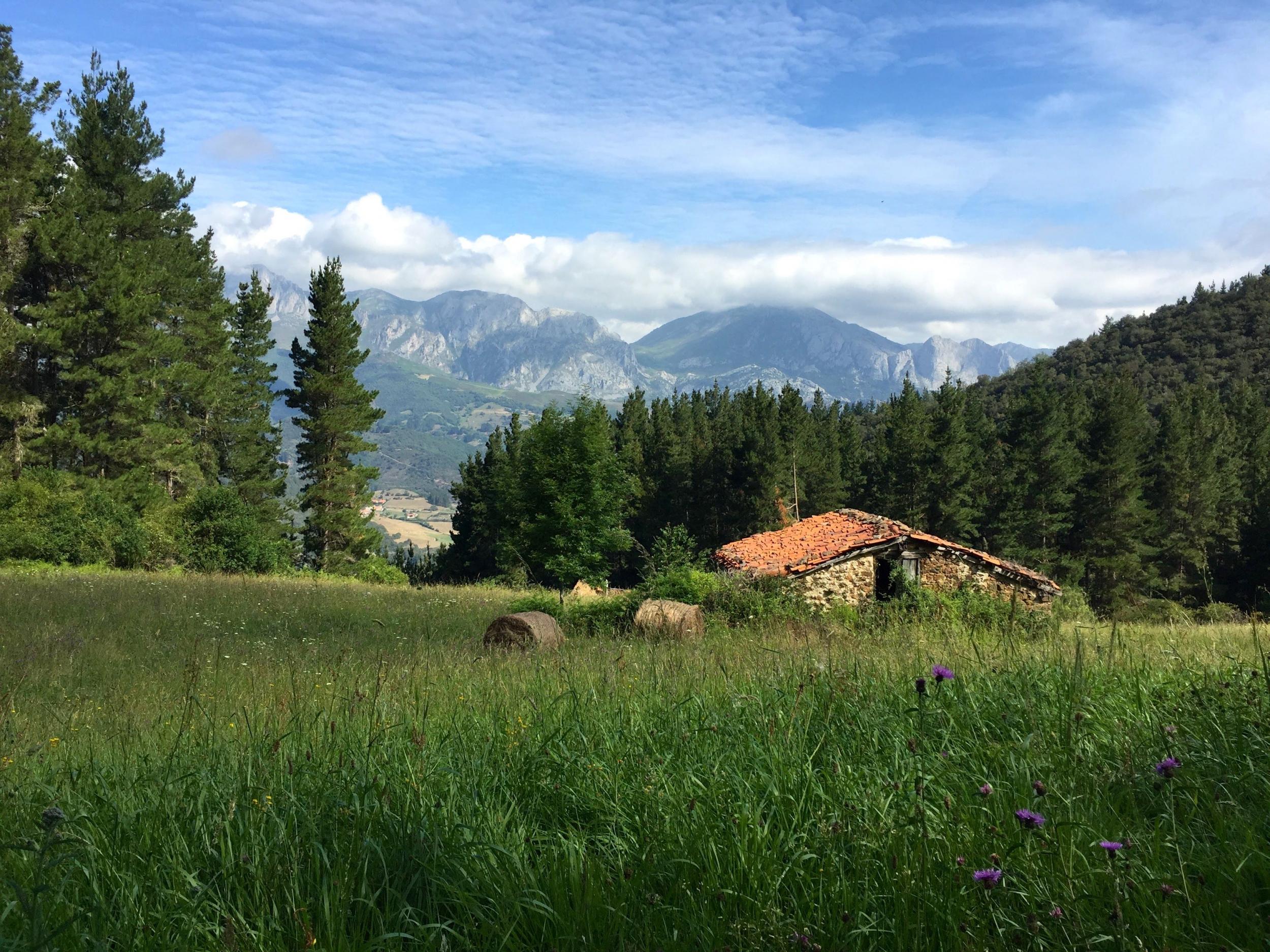 The scenic Asturian mountains of Picos de Europa