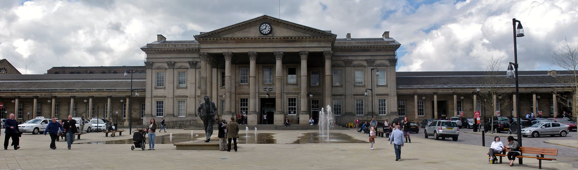 Huddersfield: home to a statue of Harold Wilson and two pubs