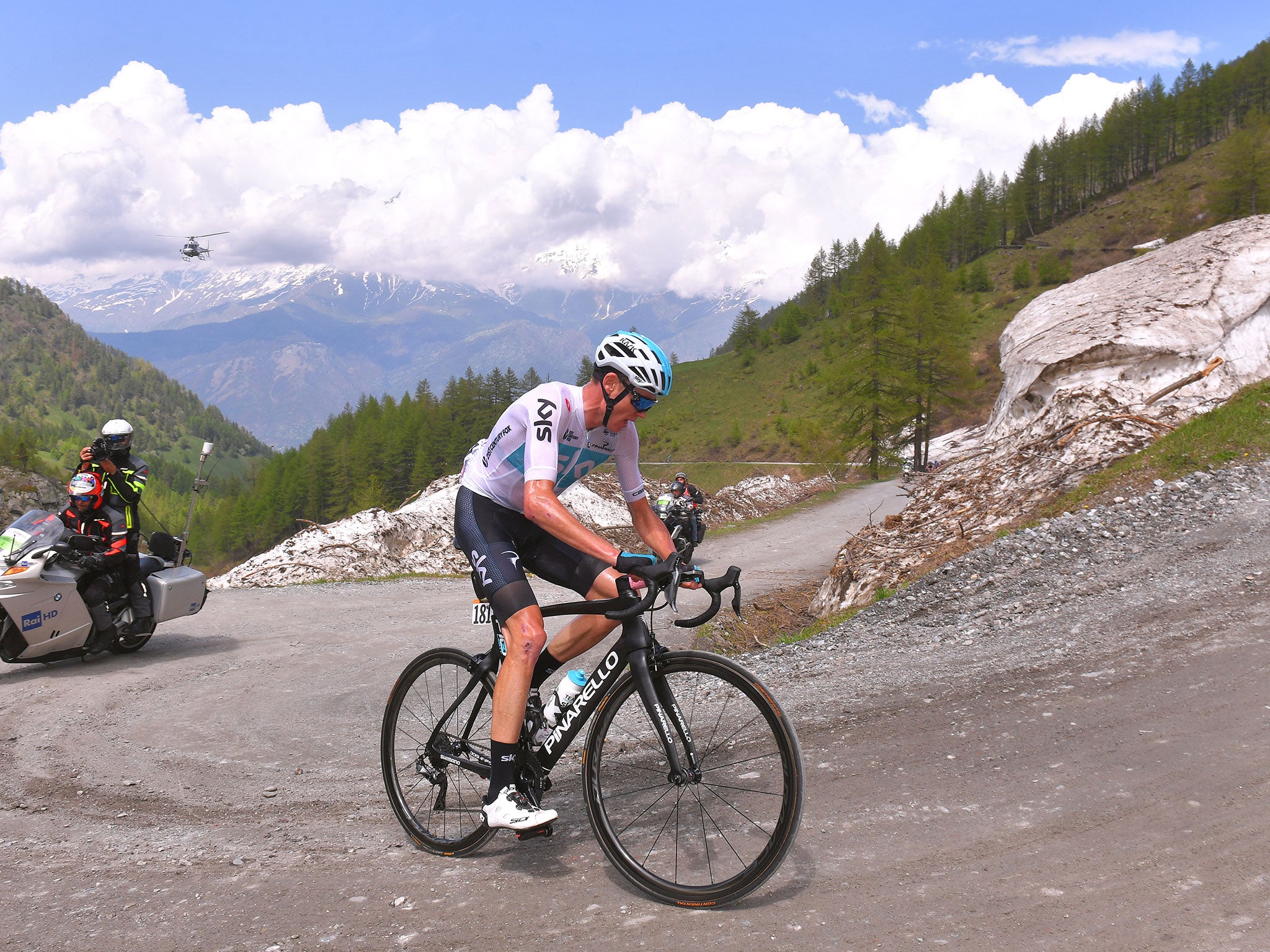 Froome launched his remarkable attack with 80km to go