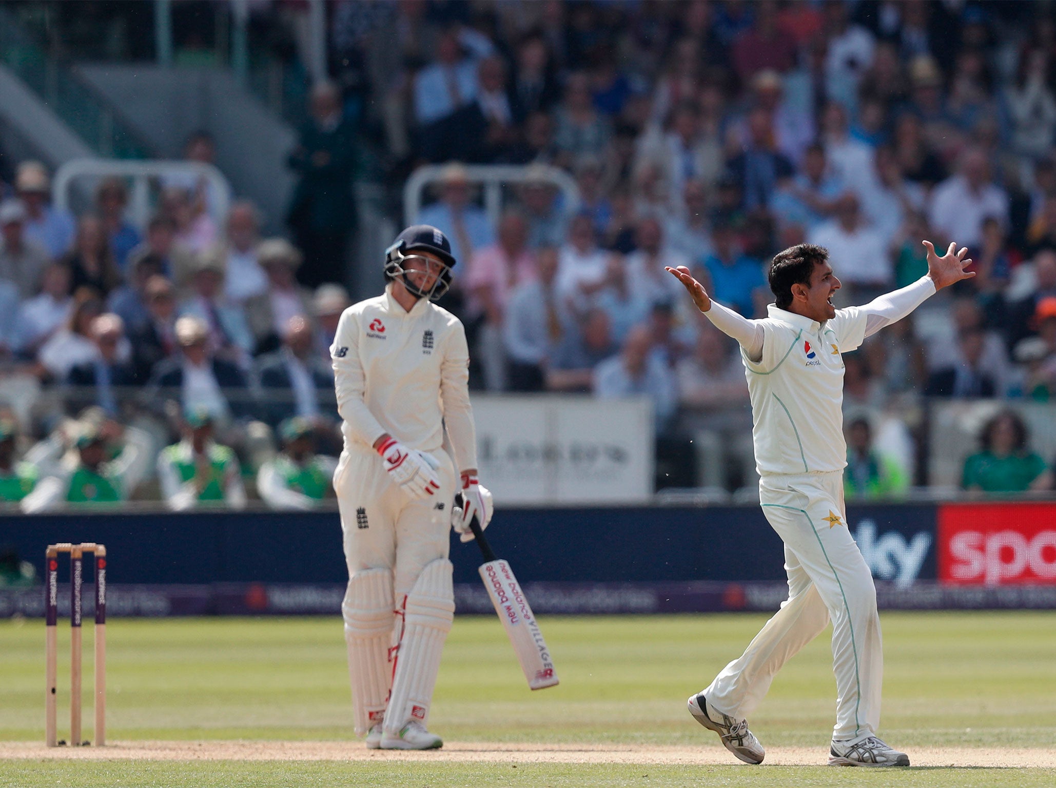 Joe Root fell to Abbas on another disappointing day for his side