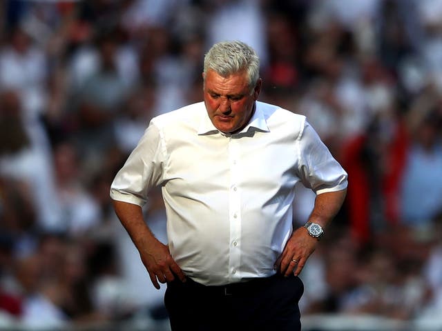Steve Bruce was crestfallen with the defeat and said he was 'absolutely aching inside' afterwards