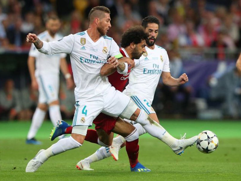 Ramos brought Salah to the floor which forced the winger off