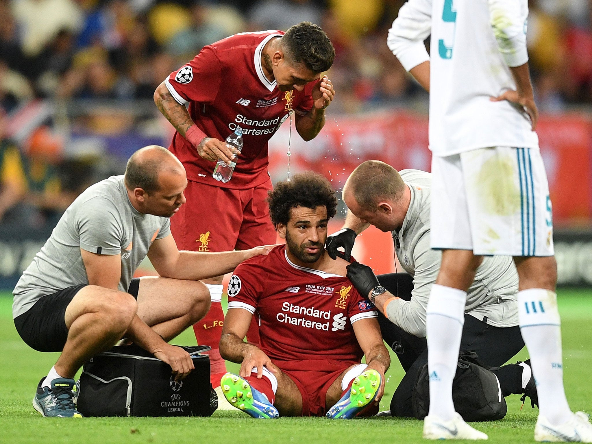 Salah was forced from the field