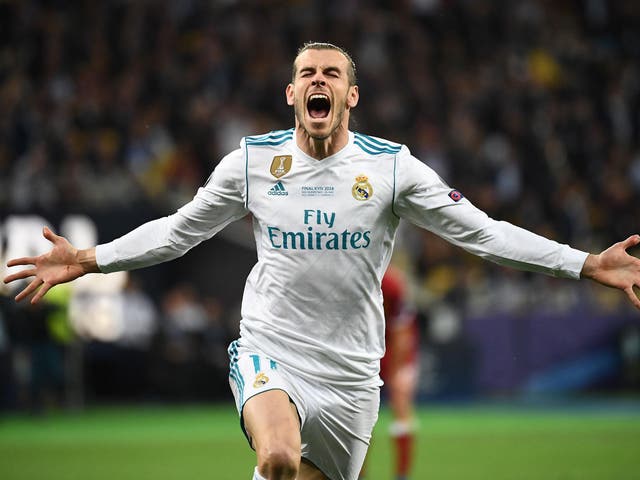 Bale celebrates his stunning first goal