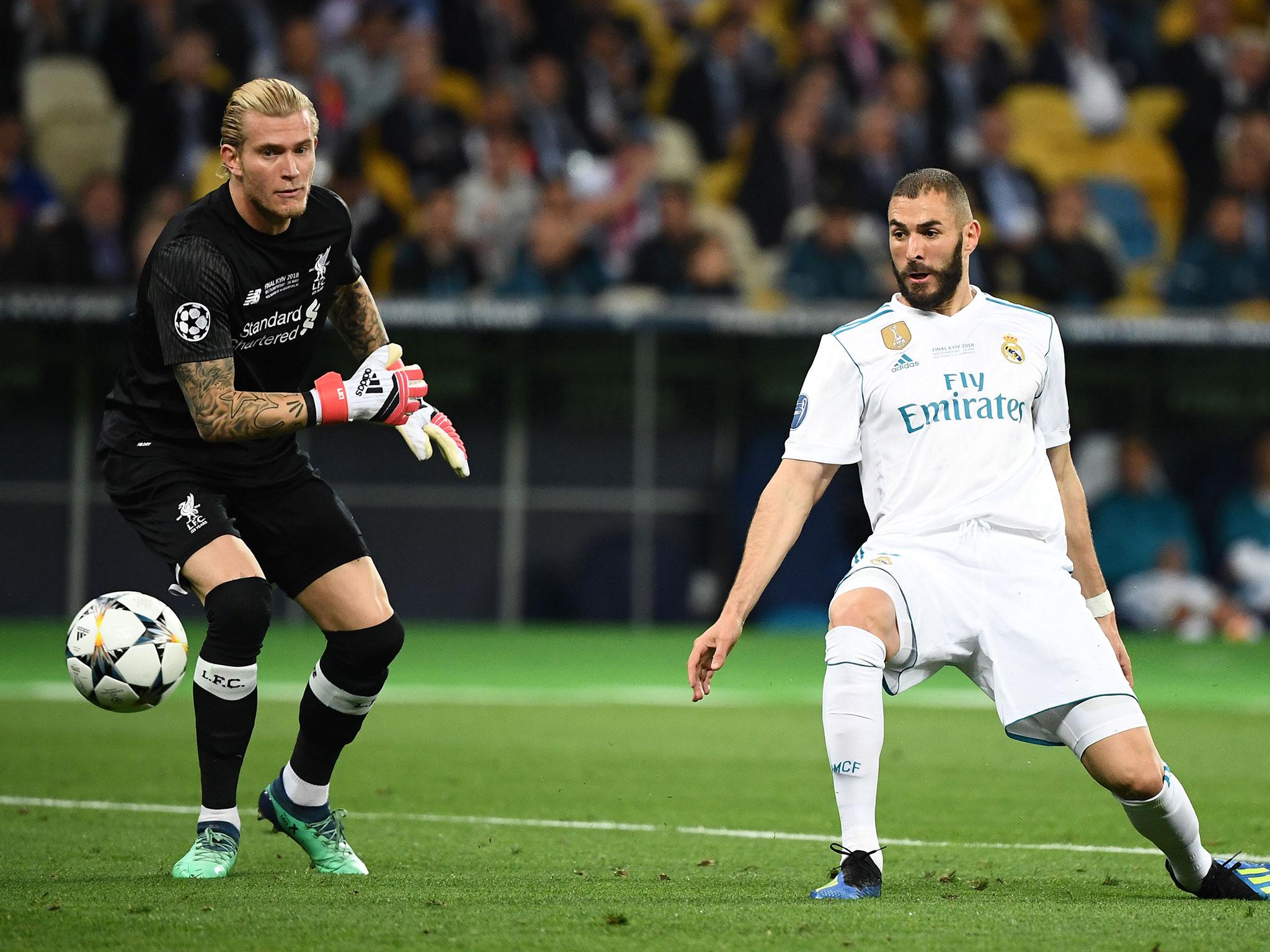 Benzema scored the game's opener thanks to a Karius error