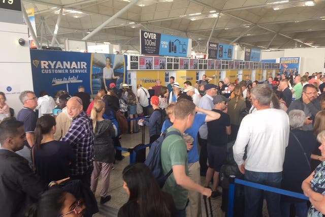 Tens of thousands of passengers have been left stranded at Stansted Airport