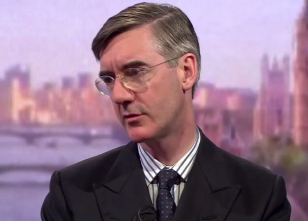 Jacob Rees-Mogg said the government's 'backstop' option for Northern Ireland was 'a real problem'