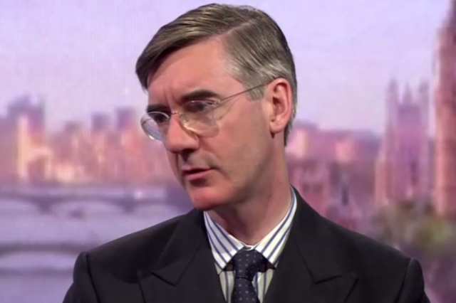 Jacob Rees-Mogg said the government's 'backstop' option for Northern Ireland was 'a real problem'