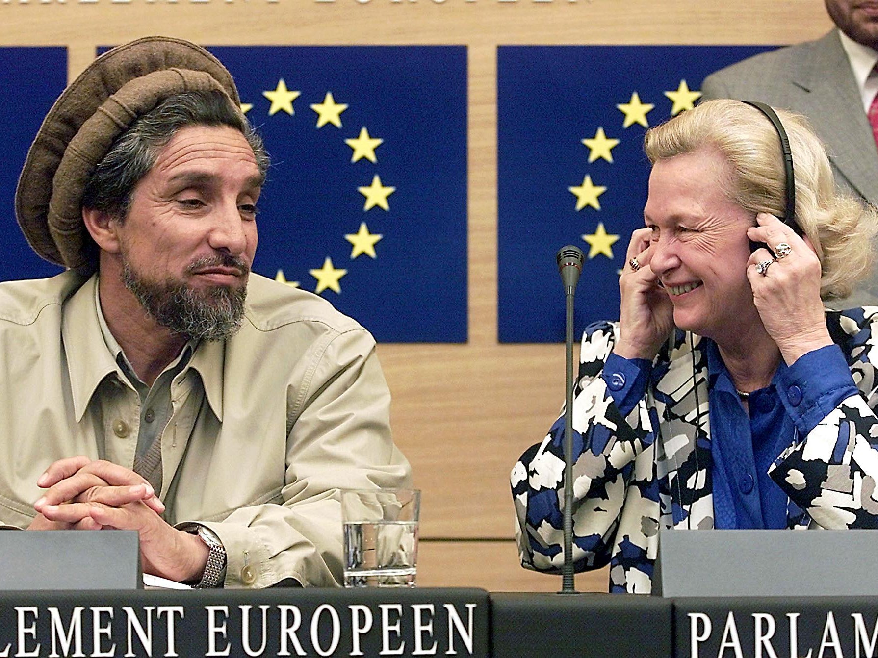 In 2001 Nicole Fontaine invited renowned Afghan Mujahideen leader Ahmad Shah Massoud to address the parliament