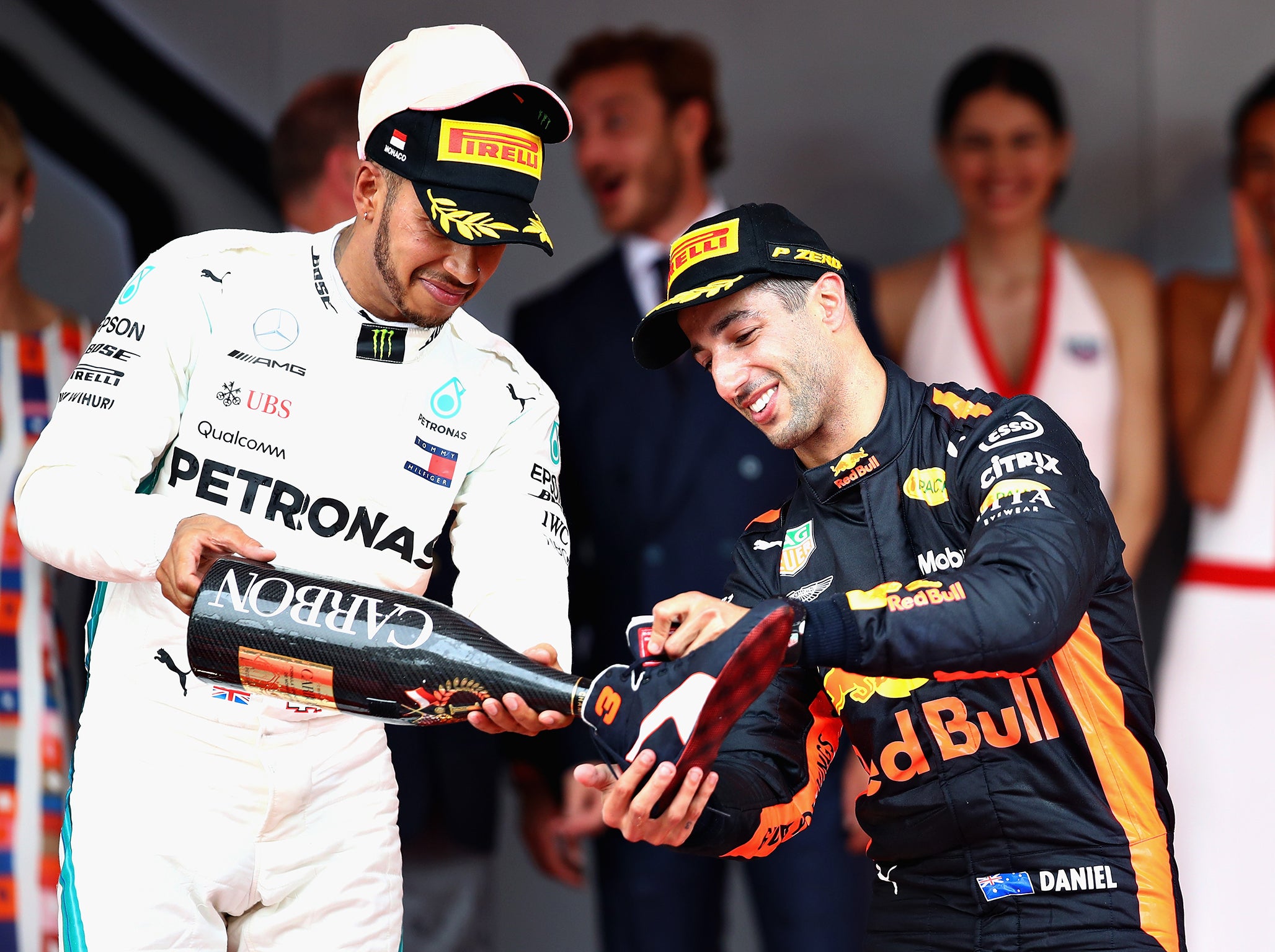 Hamilton finished behind Ricciardo last time out?(Getty )