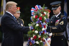 Trump suggests fallen veterans would be ‘proud’ of his presidency