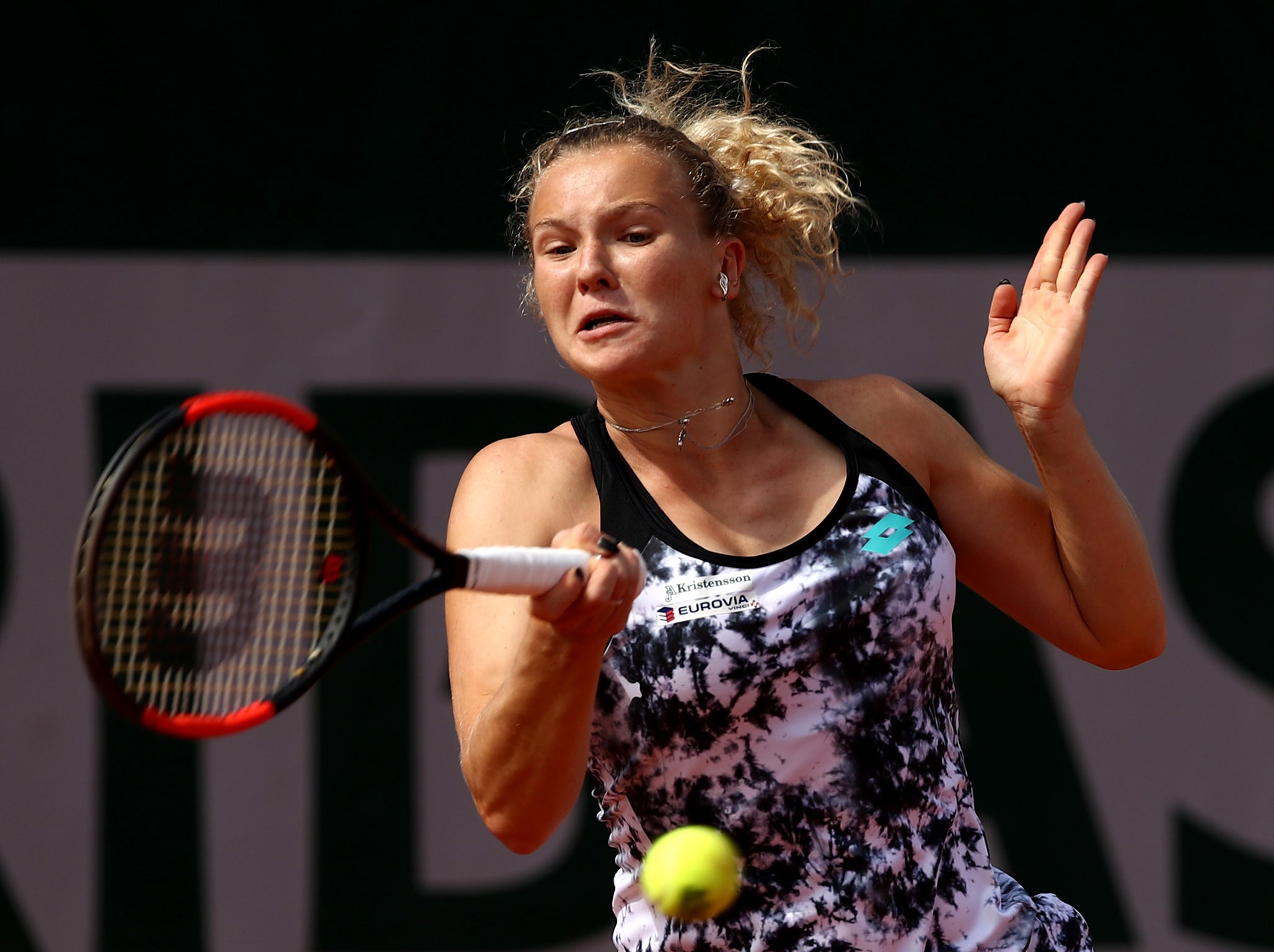 It was a significant scalp for Katerina Siniakova (Getty )