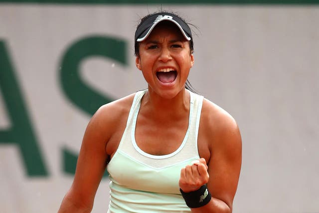Britain's Heather Watson is through to the second round of the French Open once again