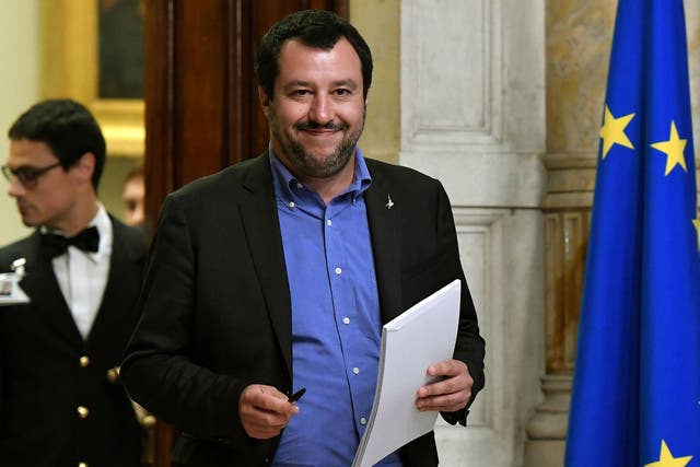 Matteo Salvini, leader of the League party
