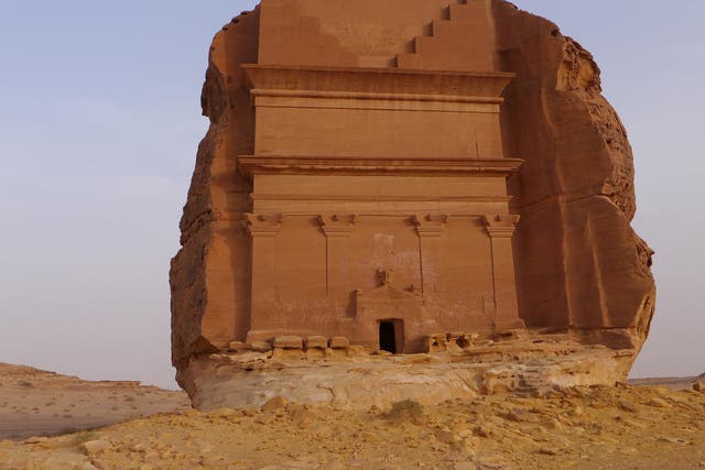 Mada'in Saleh, the archaeological site with the Nabatean tomb from the first century