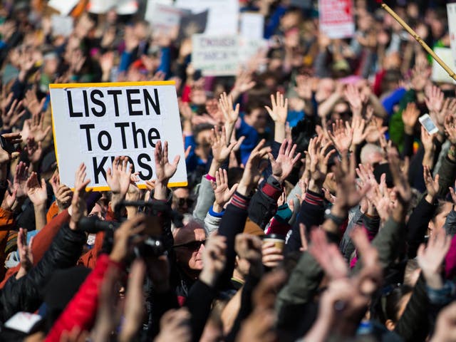 More than 800 March for Our Lives events took place around the world following the Parkland, Florida shooting in February