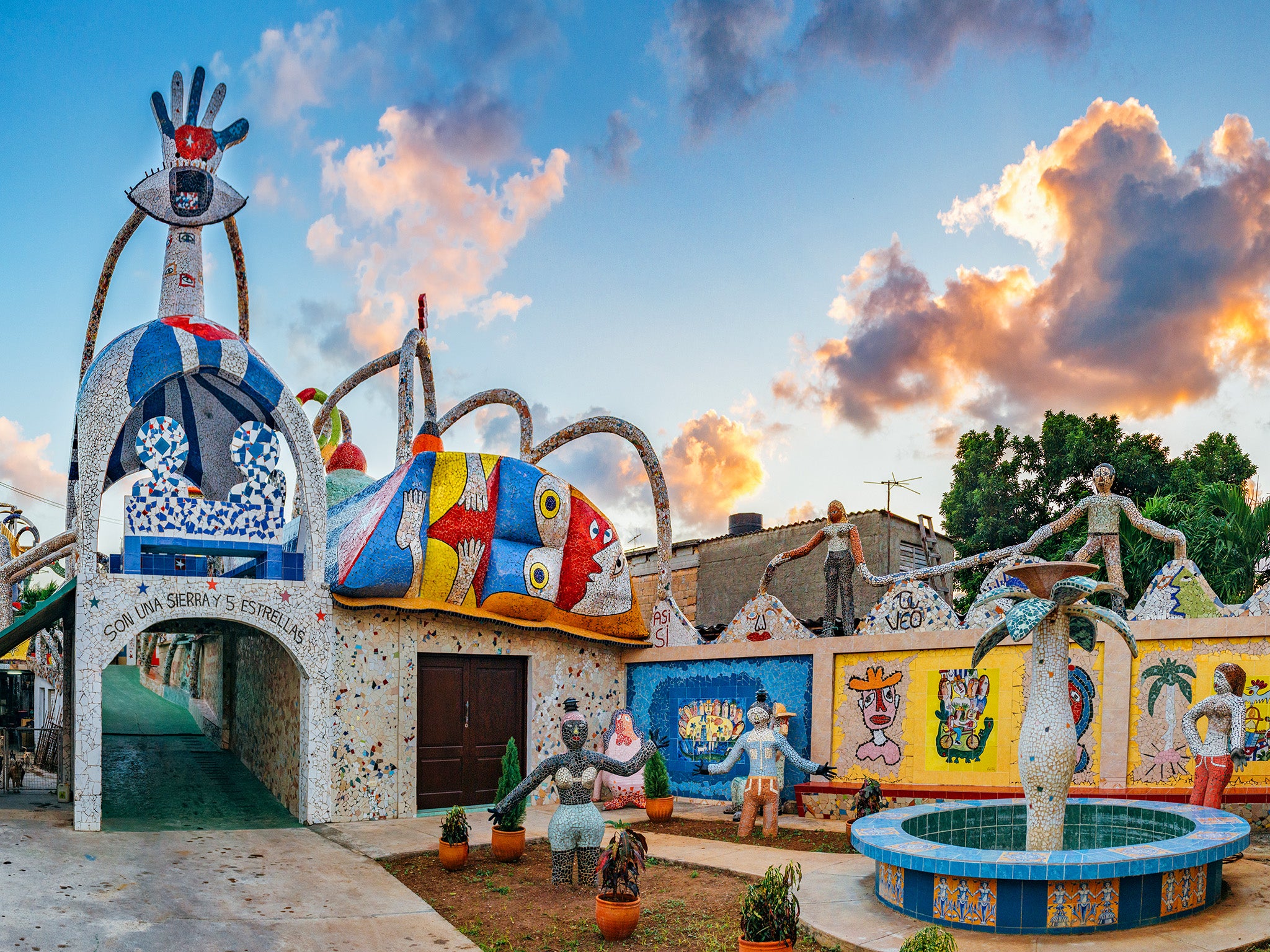 The park is inspired by Spanish artists like Gaudi and Picasso, with Caribbean Cuban flavour