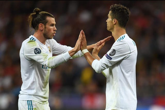Gareth Bale and Cristiano Ronaldo are competing in the same space