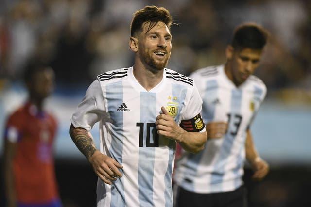 Footballer Lionel Messi has been featured in a Mastercard promotion