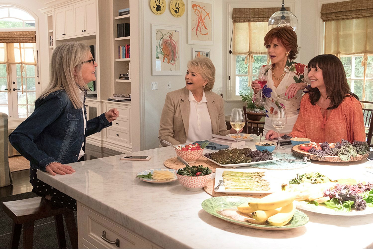 Golden girls: (from left) Diane Keaton, Candice Bergen, Jane Fonda and Mary Steenburgen