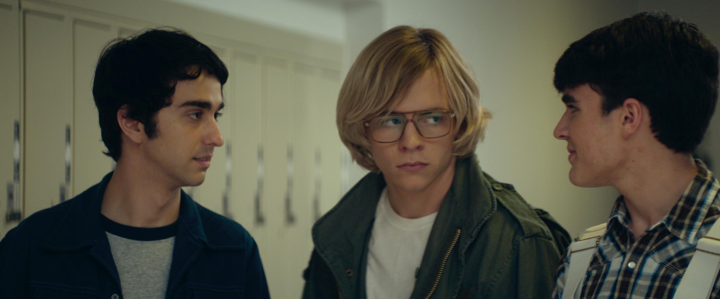 Alex Wolff plays John Backderf (left) – ‘a little meaner than I was in real life’