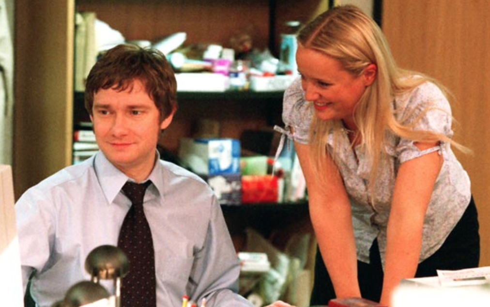 A classic coworker romance, Tim and Dawn from 'The Office'