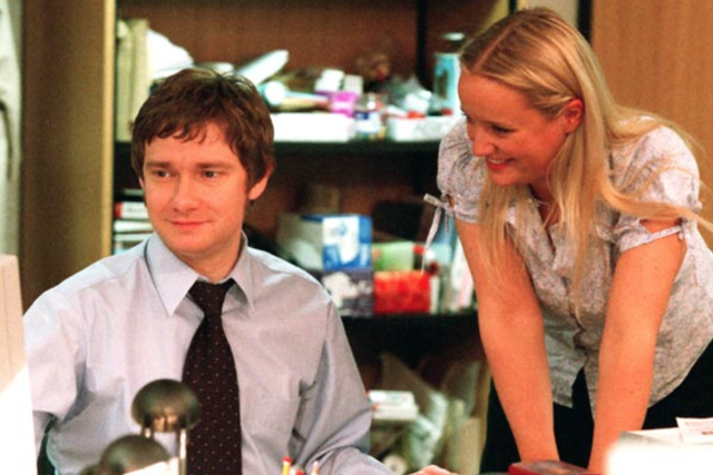 A classic coworker romance, Tim and Dawn from 'The Office'