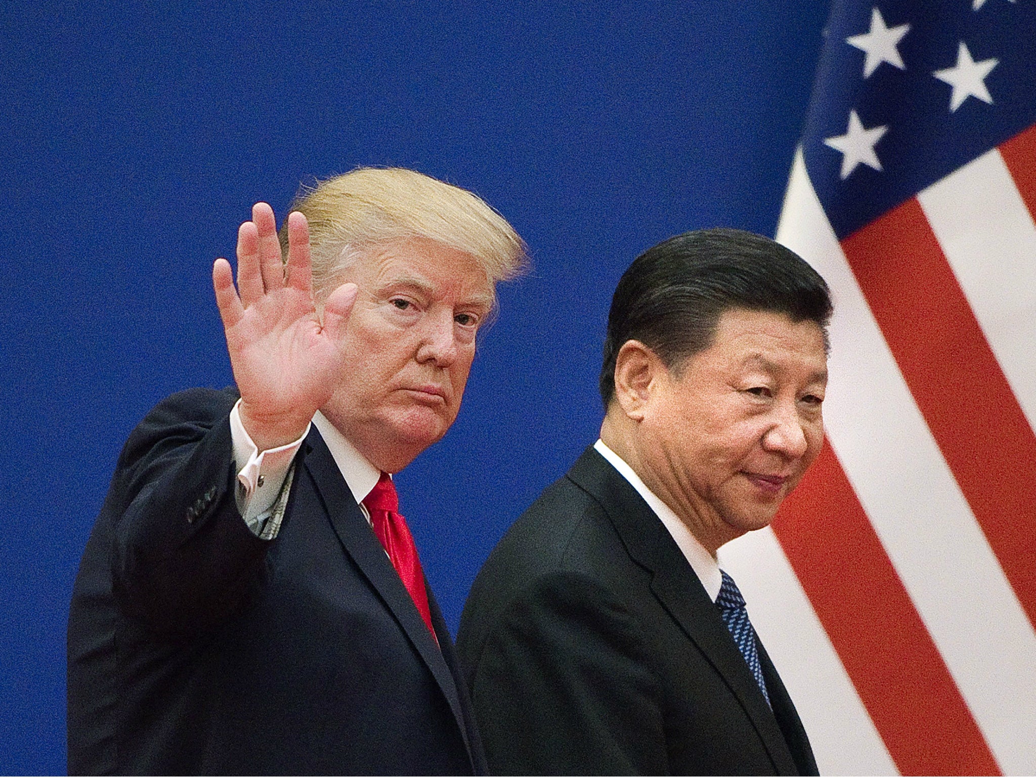 US president Donald Trump and Chinese president Xi Jinping. The US is starting to clamp down on Chinese citizens' visas amid neogtiations about bilateral trade and North Korea