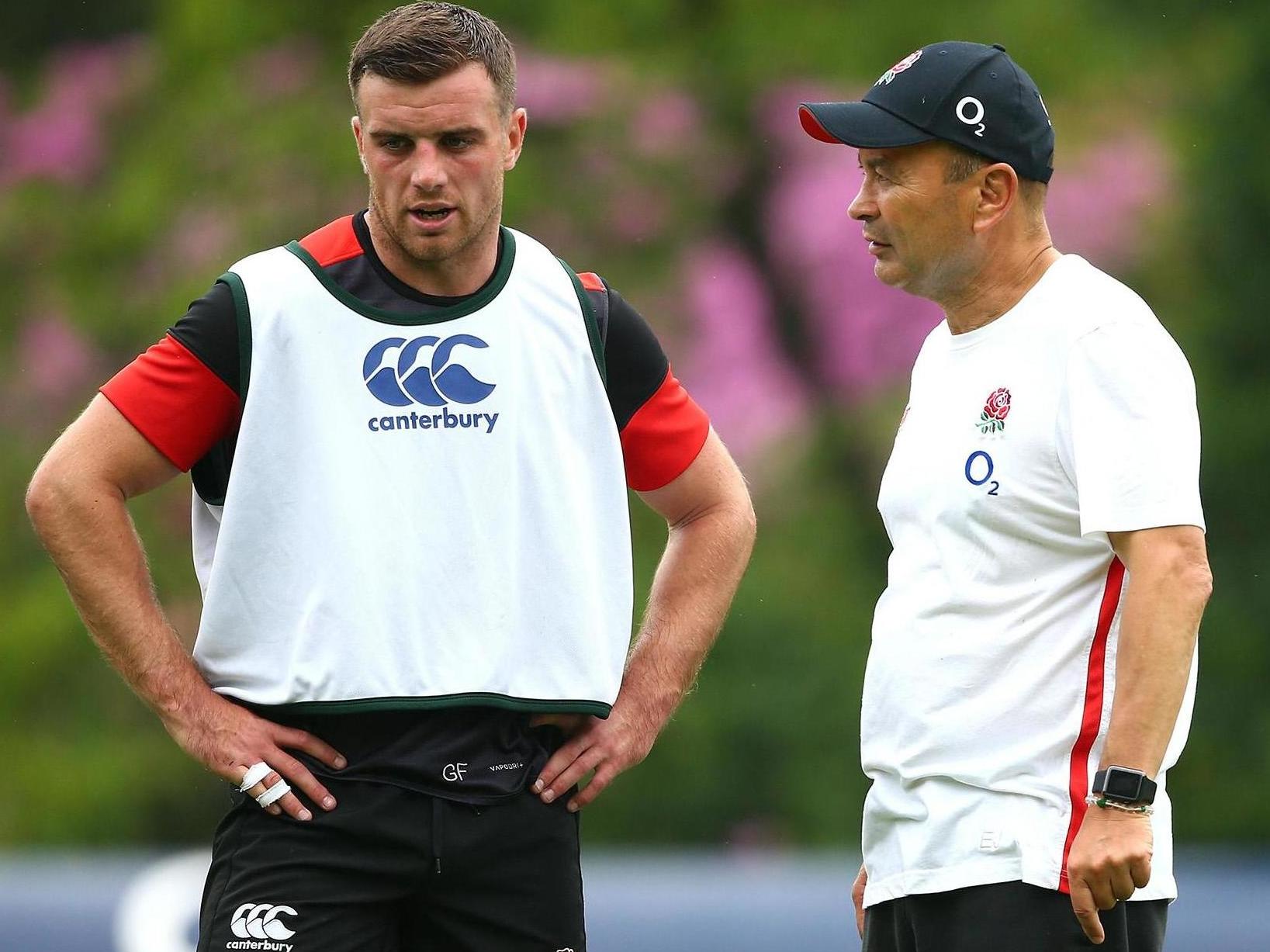 Eddie Jones presides over England training in Bagshot on Thursday