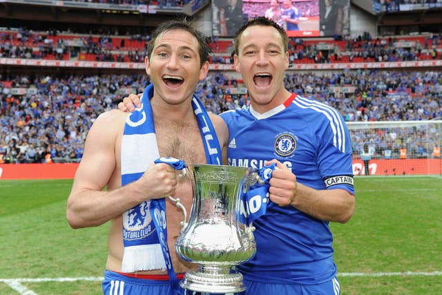 Frank Lampard and John Terry meet in the dugout at the weekend