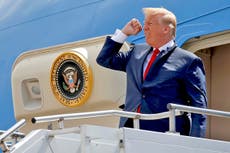 Trump repeats rant about ‘dirty, crowded’ US airports after flying to Texas rally on newly-repaired Trump Force One